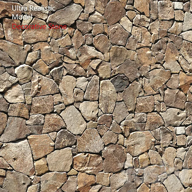 Stone Wall 1 3D Model