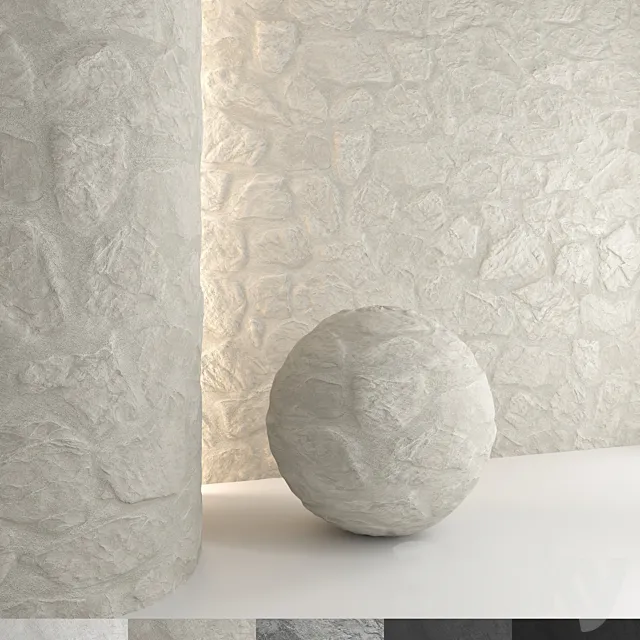 Stone wall 22 3D Model