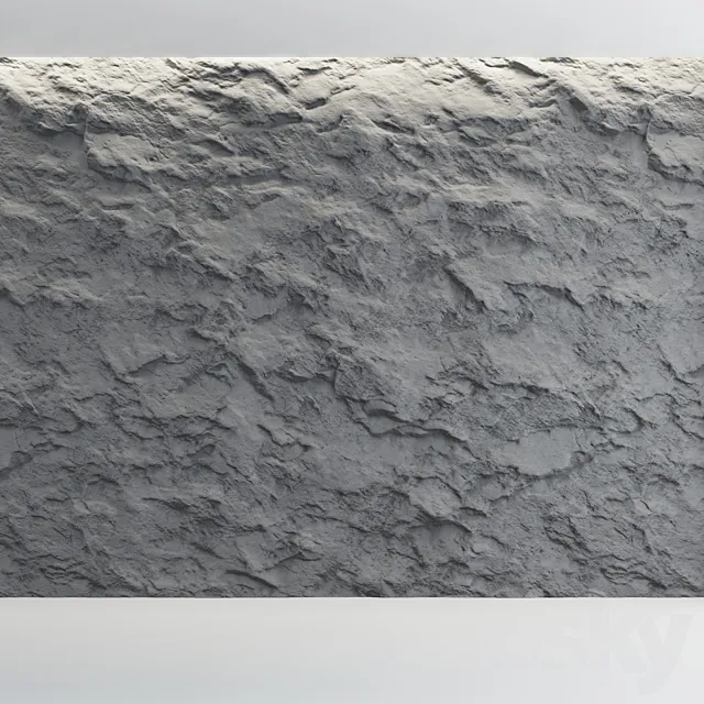 Stone Wall 7 3D Model