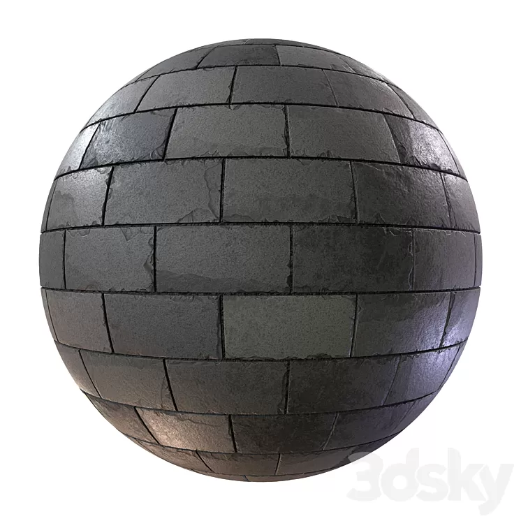 stone wall material 3D Model