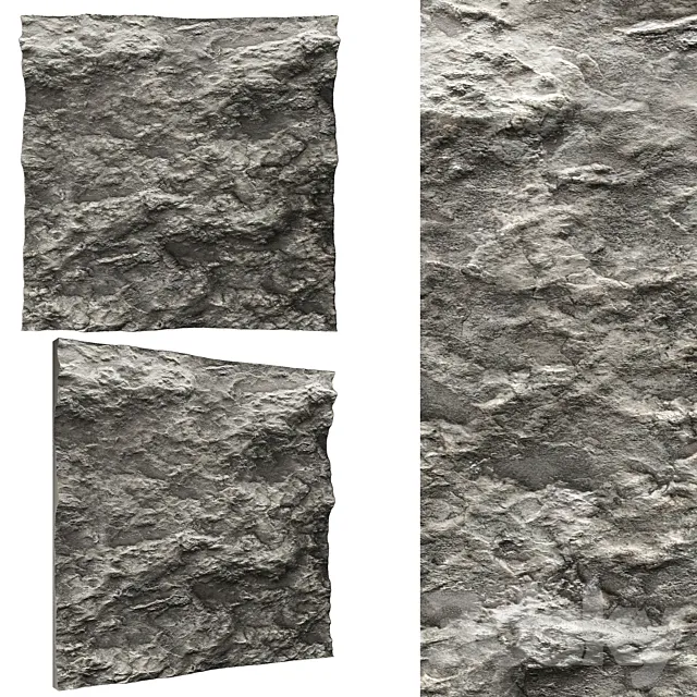 Stone wall No. 3 3D Model