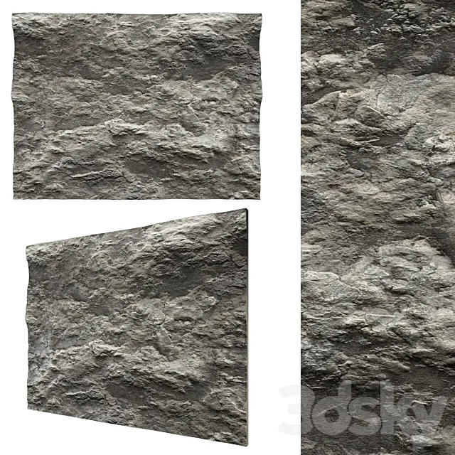 Stone wall No. 7 3D Model