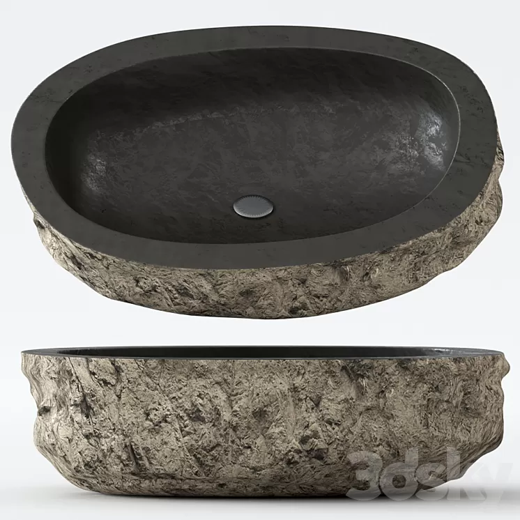 Stone washbasin. 3D Model
