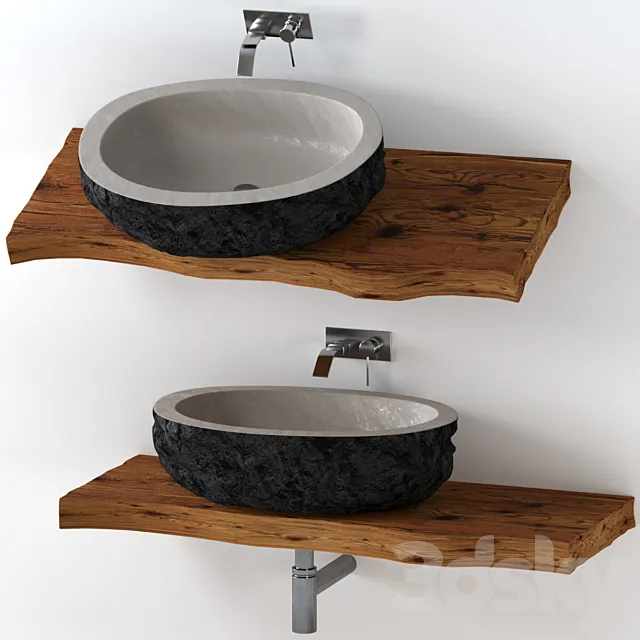 Stone washbasin 3D Model