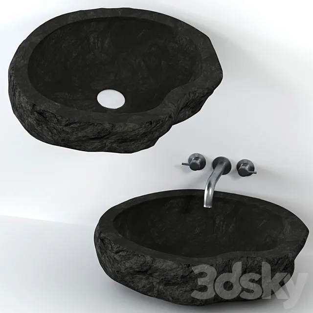 Stone washbasin 3D Model