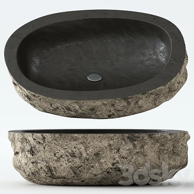 Stone washbasin. 3DModel