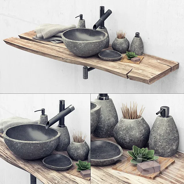 Stone washbasin 3DModel