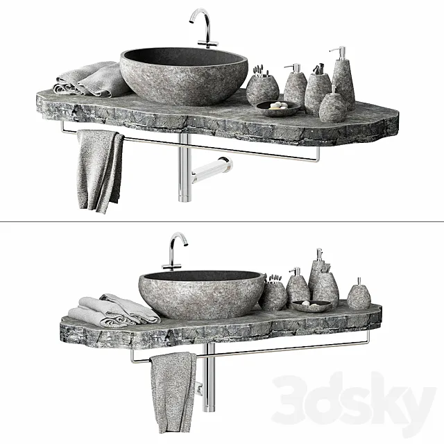Stone Washbasin No. 7 3DModel