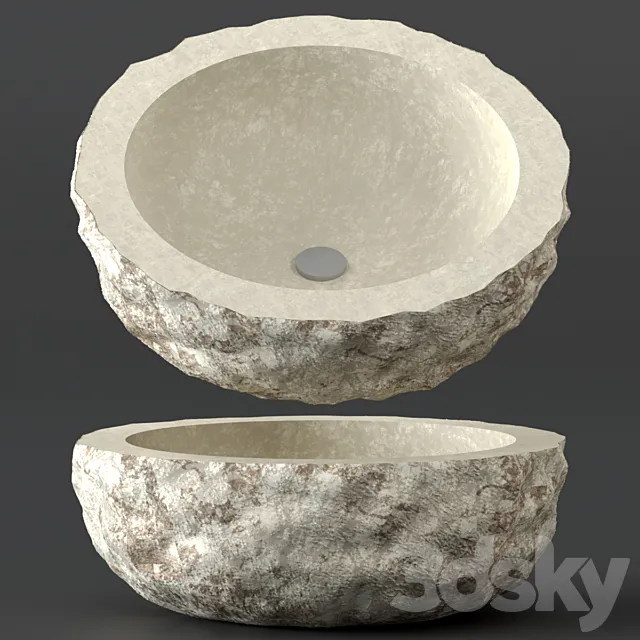Stone washbasins. 3DModel