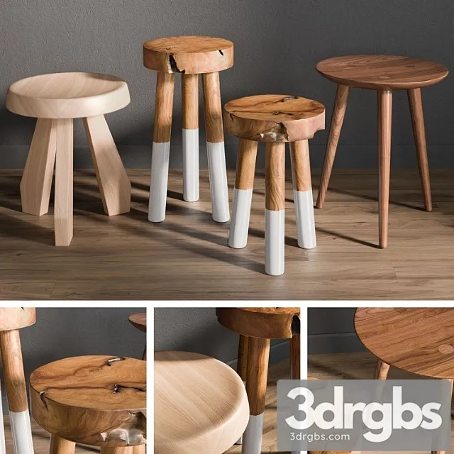 Stool 2 2 3D Model Download