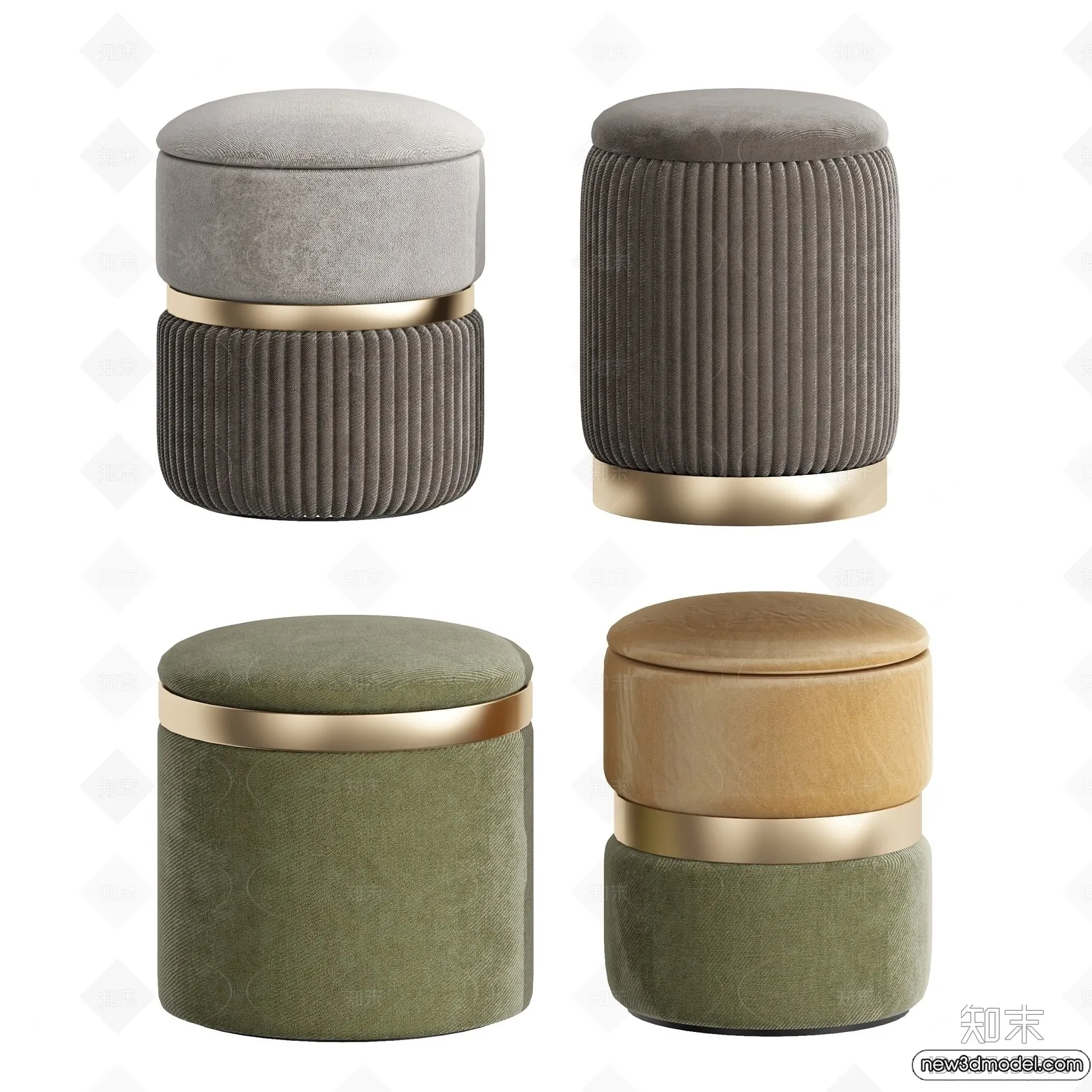 Stool - Bar Chair - 3D Models - 3D Furniture Models for Interior - 005