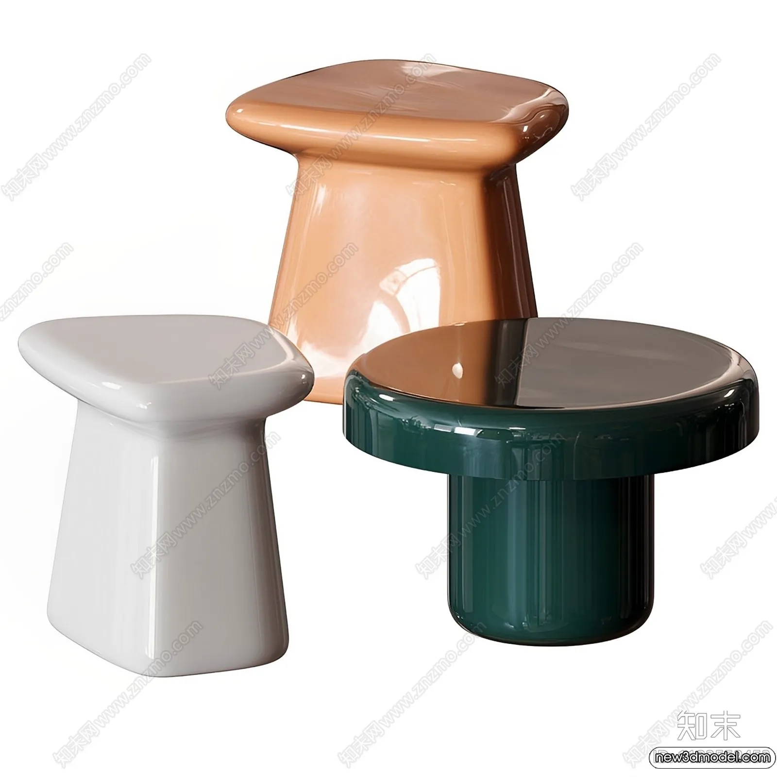 Stool - Bar Chair - 3D Models - 3D Furniture Models for Interior - 010