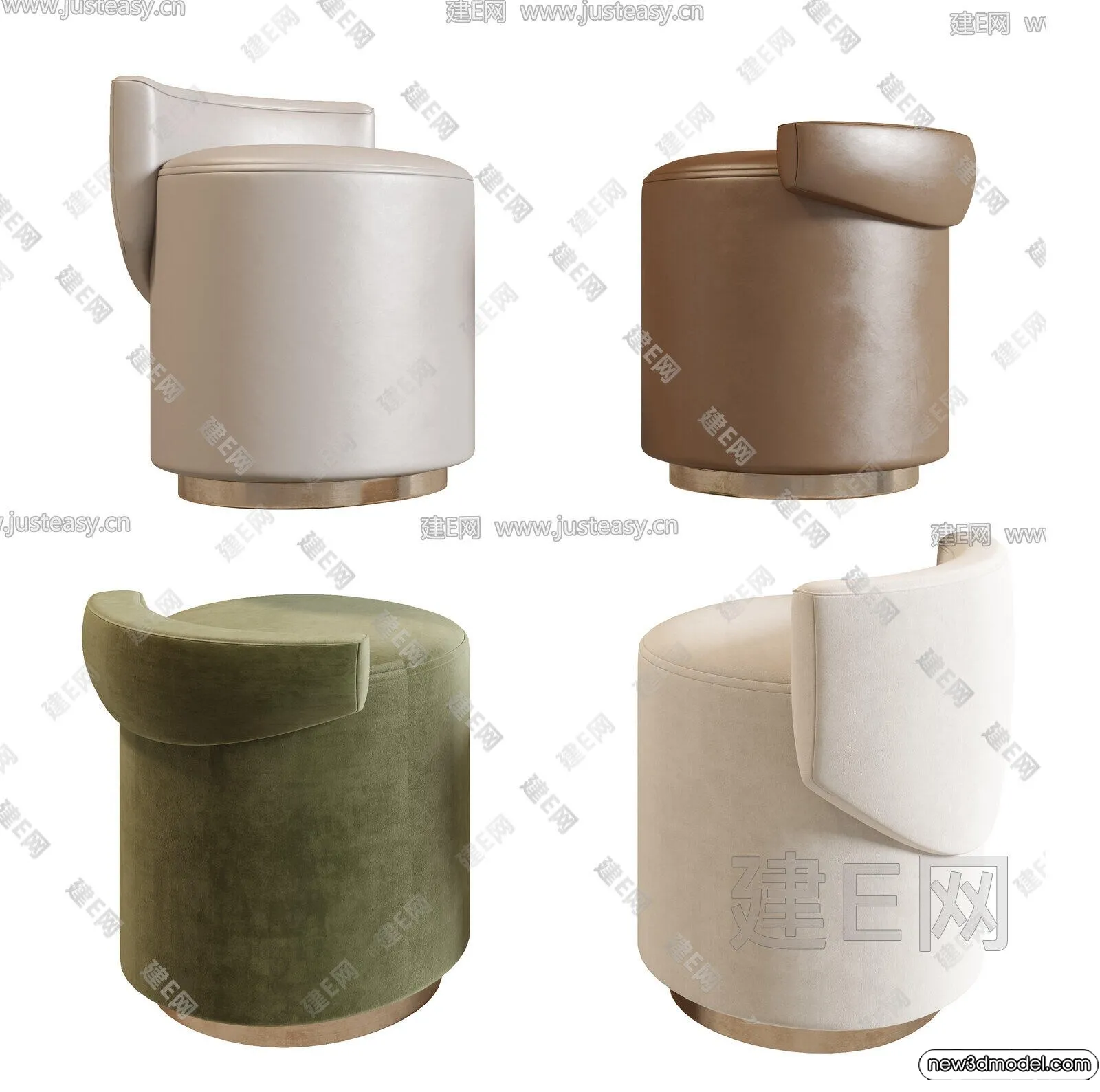 Stool - Bar Chair - 3D Models - 3D Furniture Models for Interior - 022