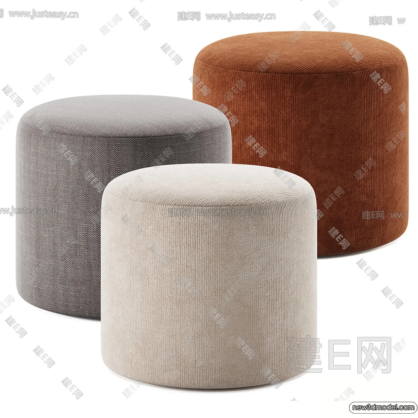 Stool - Bar Chair - 3D Models - 3D Furniture Models for Interior - 025