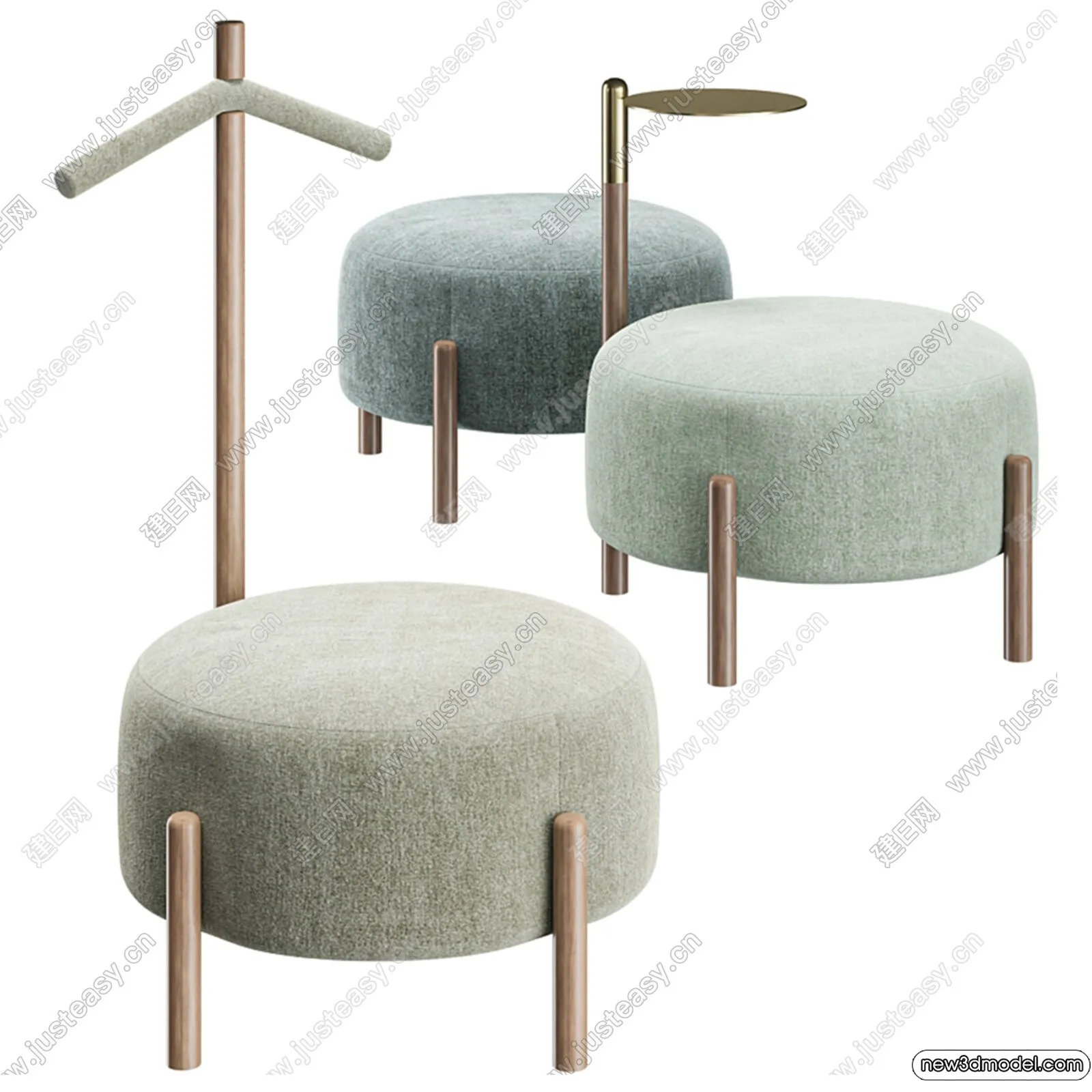 Stool - Bar Chair - 3D Models - 3D Furniture Models for Interior - 028