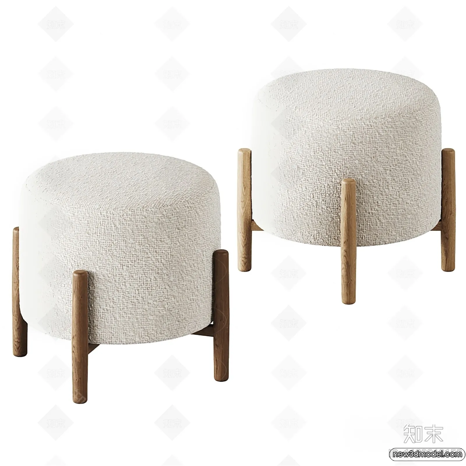 Stool - Bar Chair - 3D Models - 3D Furniture Models for Interior - 034