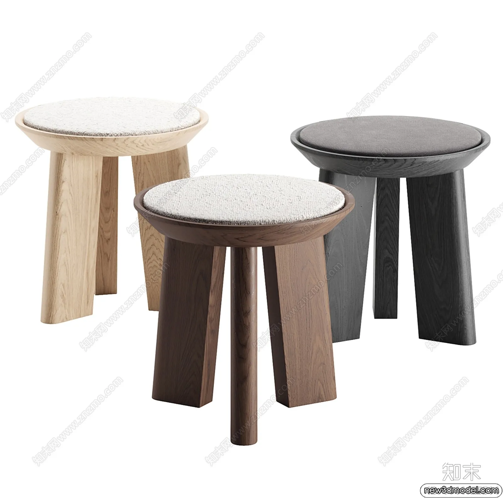Stool - Bar Chair - 3D Models - 3D Furniture Models for Interior - 052