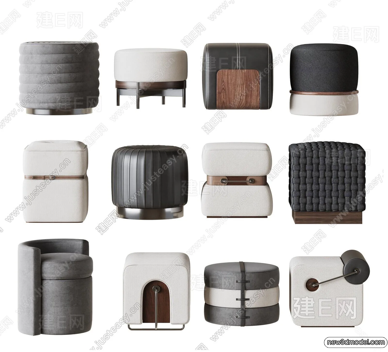 Stool - Bar Chair - 3D Models - 3D Furniture Models for Interior - 059