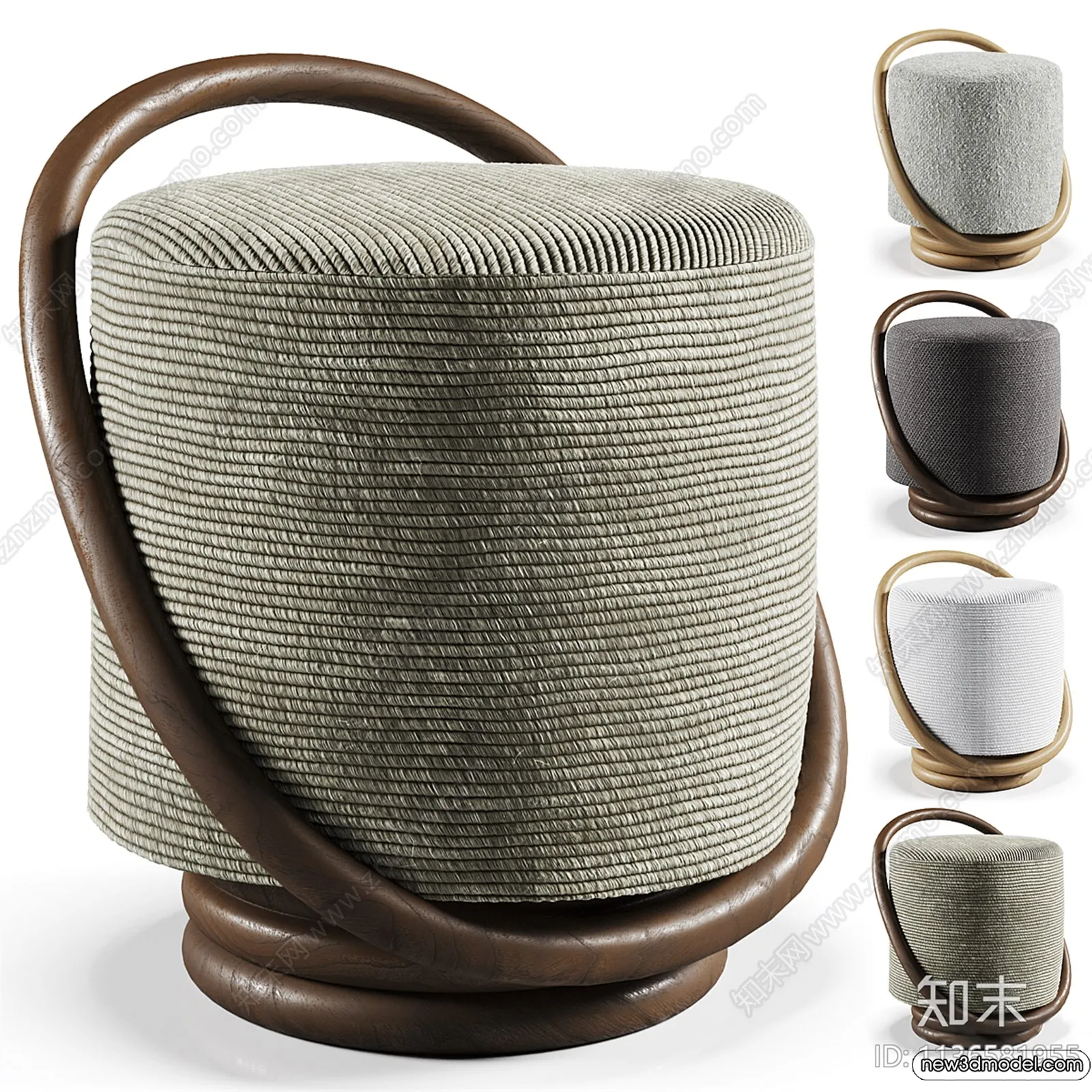 Stool - Bar Chair - 3D Models - 3D Furniture Models for Interior - 061