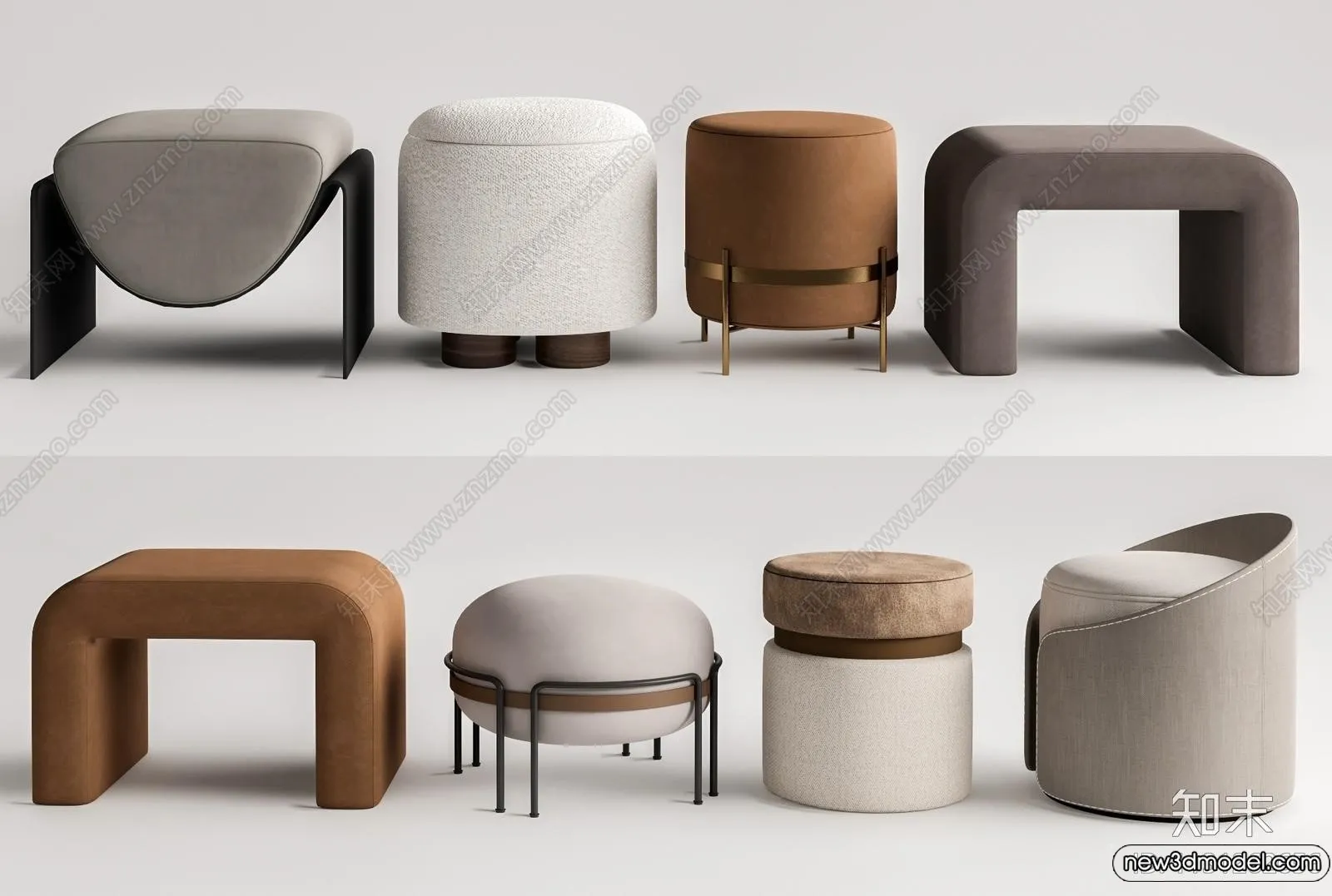 Stool - Bar Chair - 3D Models - 3D Furniture Models for Interior - 063