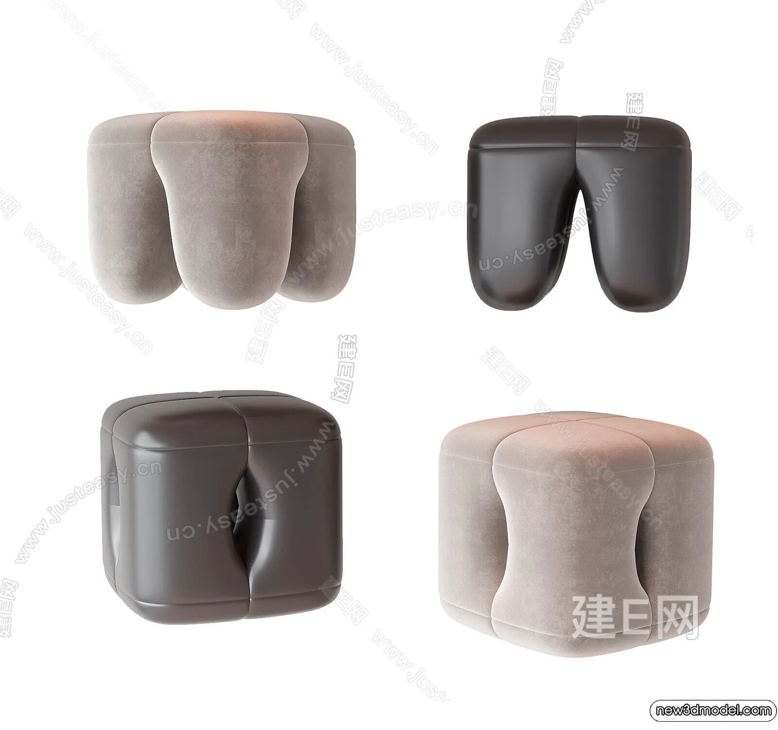 Stool - Bar Chair - 3D Models - 3D Furniture Models for Interior - 080