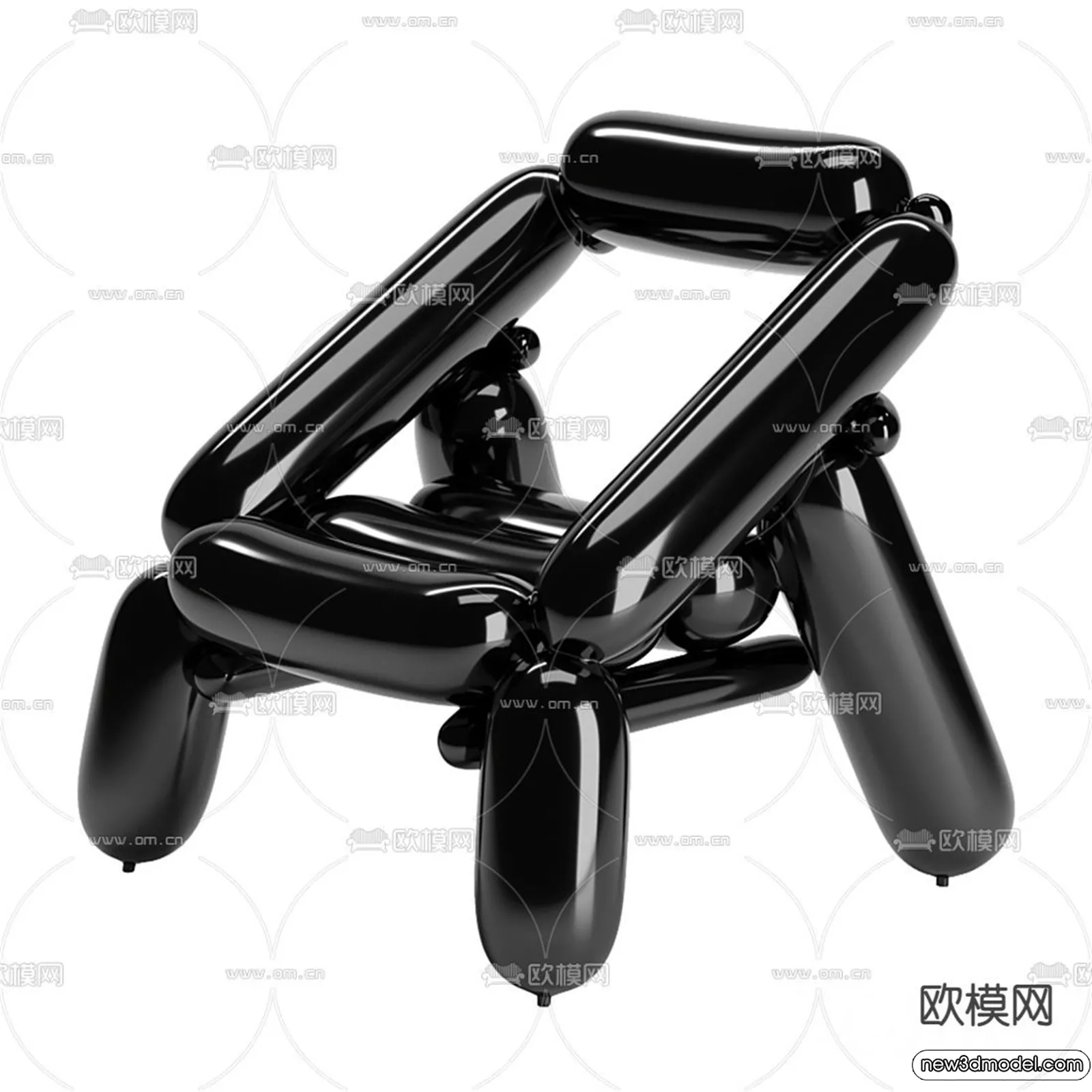 Stool - Bar Chair - 3D Models - 3D Furniture Models for Interior - 090