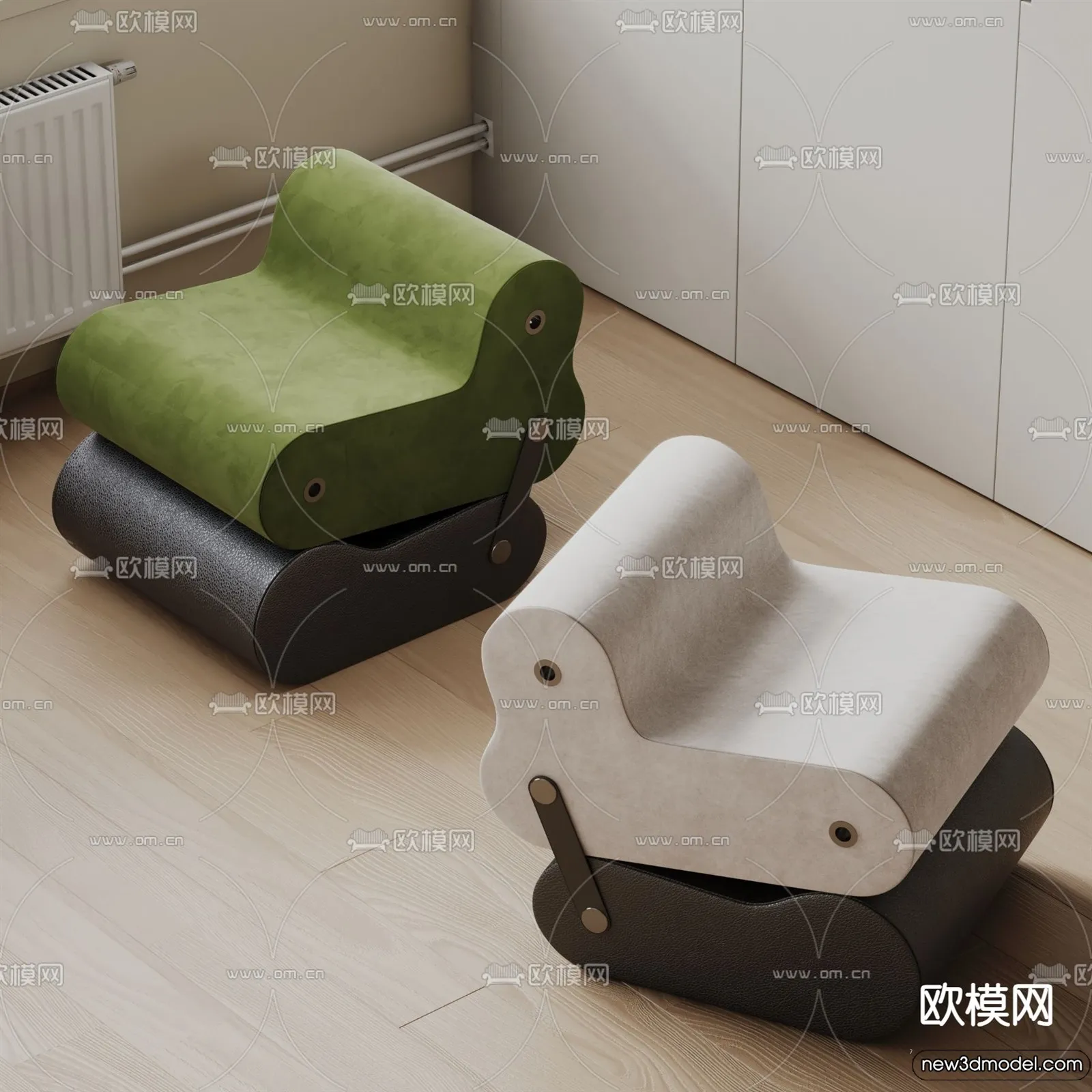 Stool - Bar Chair - 3D Models - 3D Furniture Models for Interior - 096