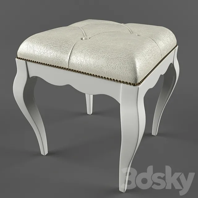 stool Cavio Madeira art437 3DModel