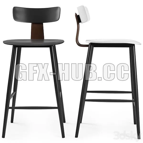Stool Group Semi Bar Chair ANT 3D Model