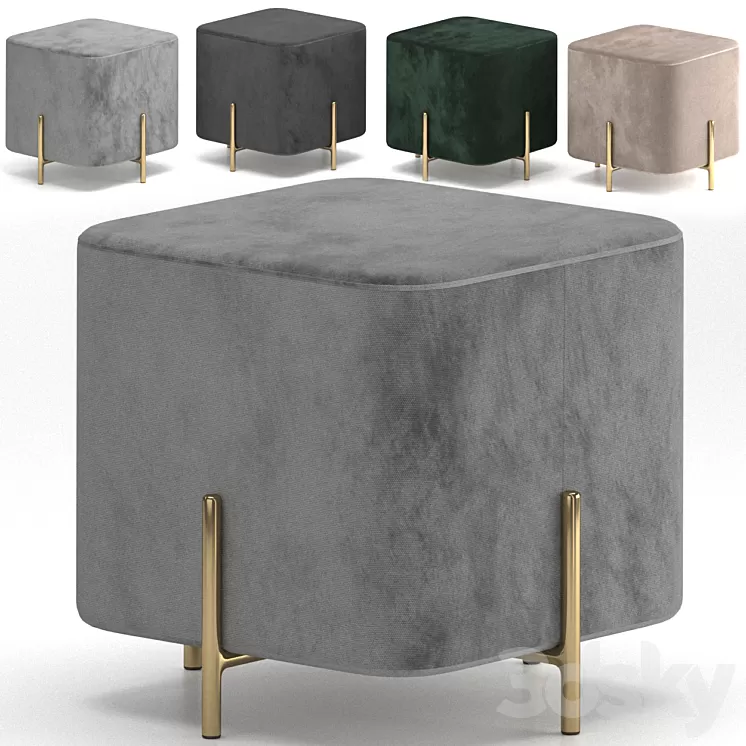 Stool Halmar CORNO 3D Model