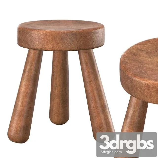 Stool ingvar hildingsson 1940 2 3D Model Free
