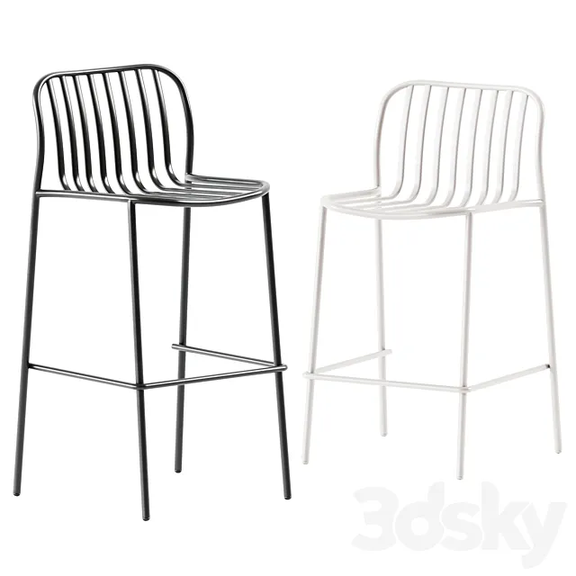 Stool Metis Line by TrabA _ Bar stool 3D Model