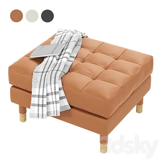 Stool pouf IKEA LANDSKRONA LANDSKRUNA 3D Model