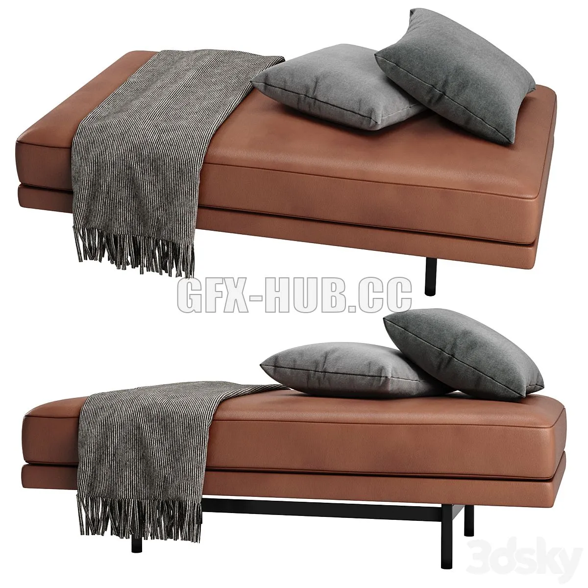 Stool STEWART by LASKASAS 3D Model