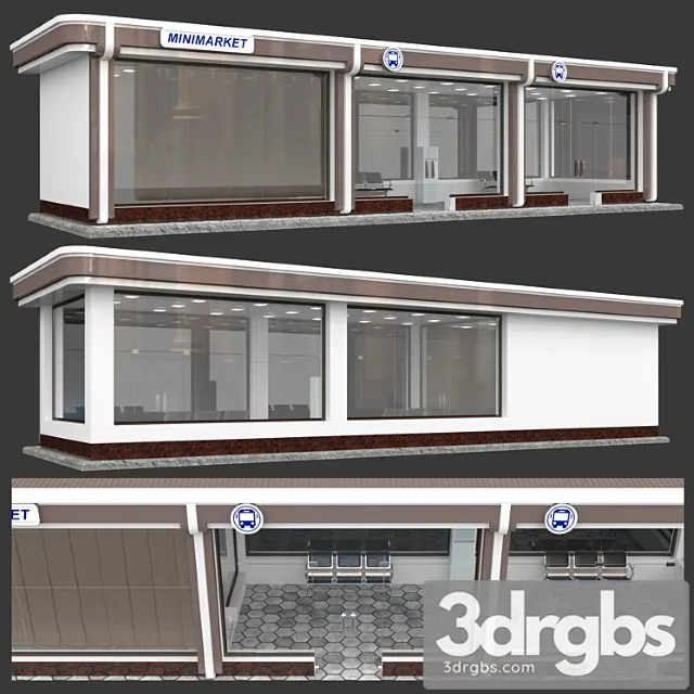 Stop with a shop 3D Model Free