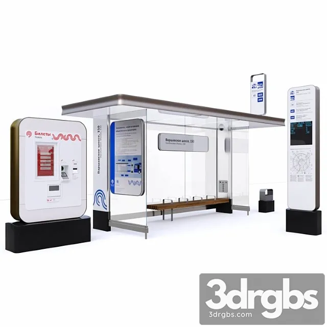 Stopping Pavilion 3D Model Free