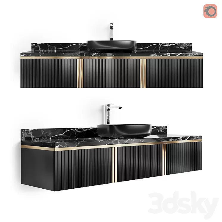 STORE 54 Hanging cabinet Noa Single 3D Model