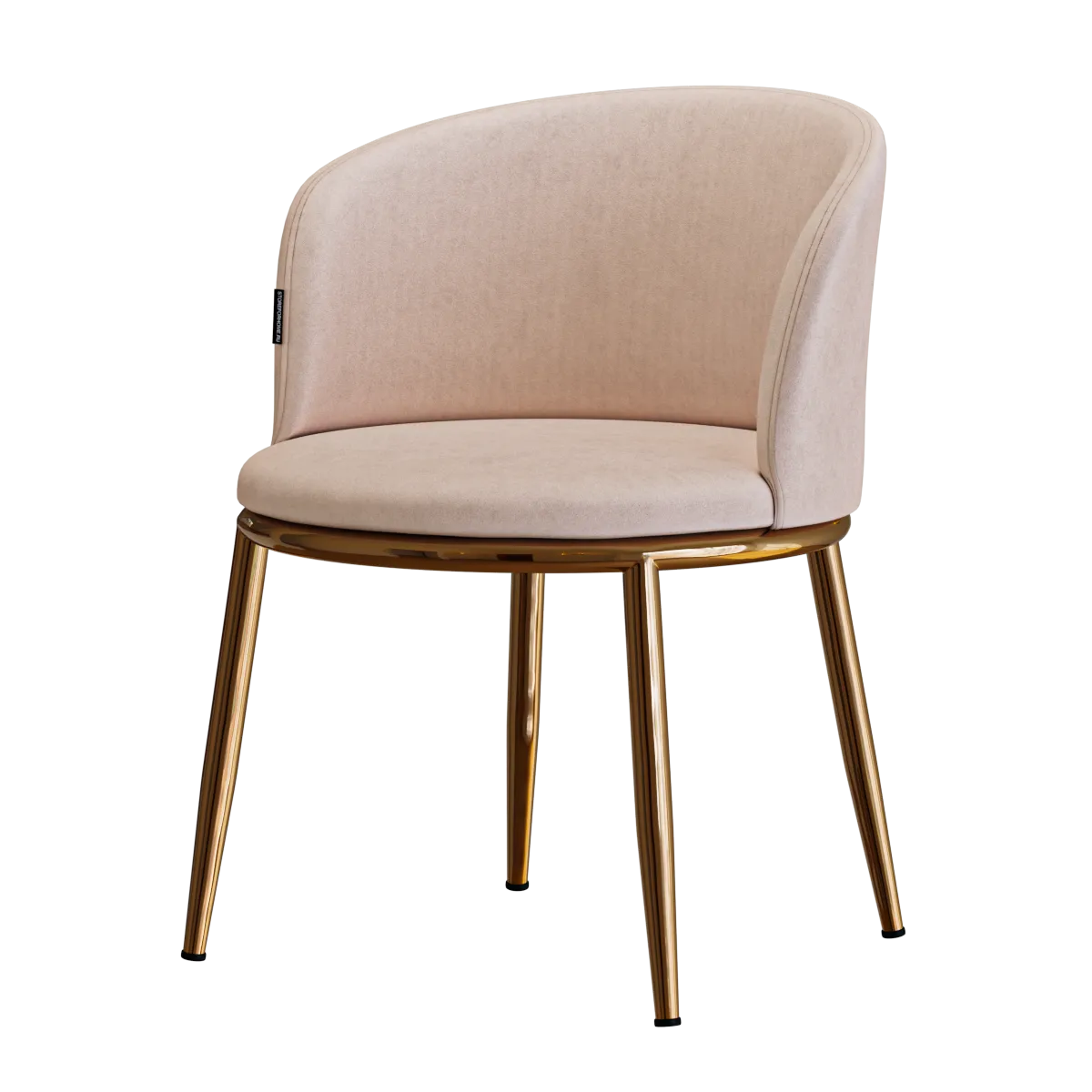 StoreForHome - Cooper pink armchair 3D Model