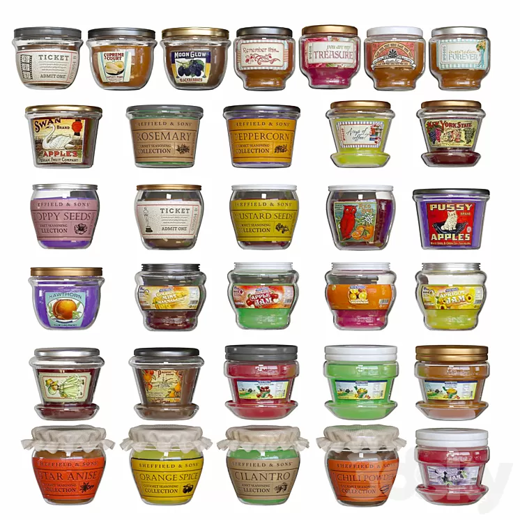 StoreJarSet1 3D Model
