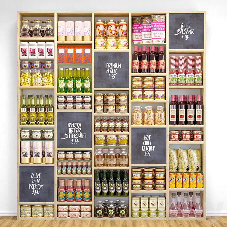 StoreShelf-78 3D Model Free