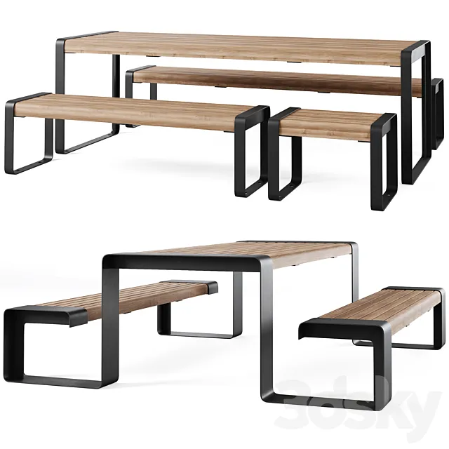 STORR Benches by Furns 3D Model