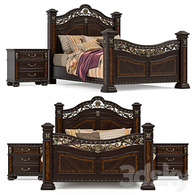 Storrs Bedroom Set from Astoria Grand Shop 3DModel
