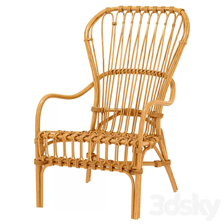 Storsele bamboo chair 3D Model