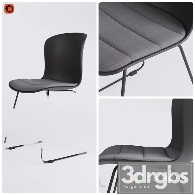 Story Dinning Chair Black 3D Model Free