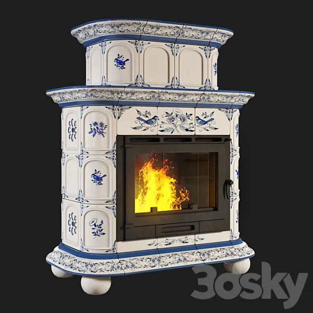 Stove "Provence Delft" 3D Model