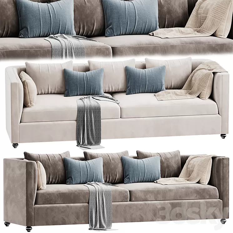 Straight_sofa 3D Model Free