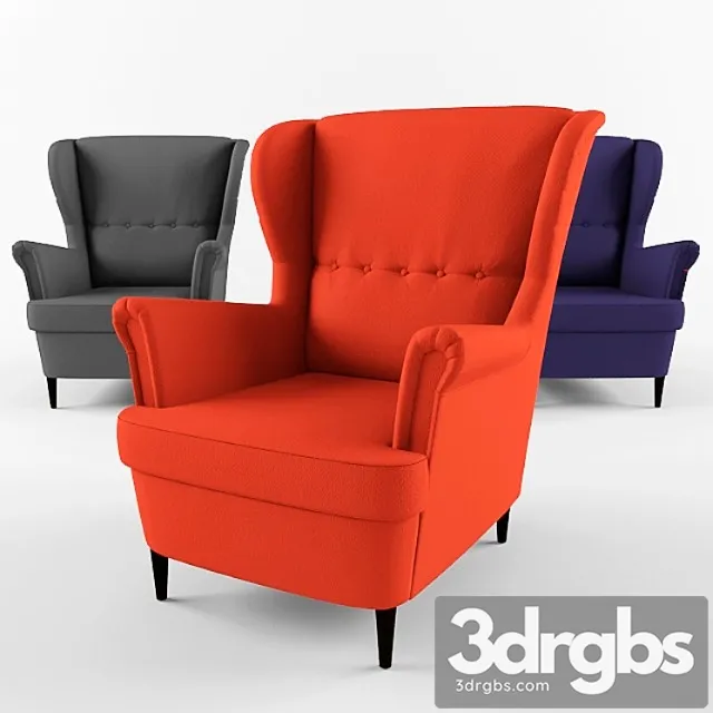 Strandmon Krieslo S Podgholovnikom 3D Model Free