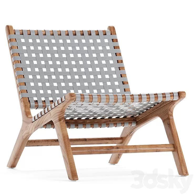 Strap Girona Outdoor Accent Chairs 3D Model