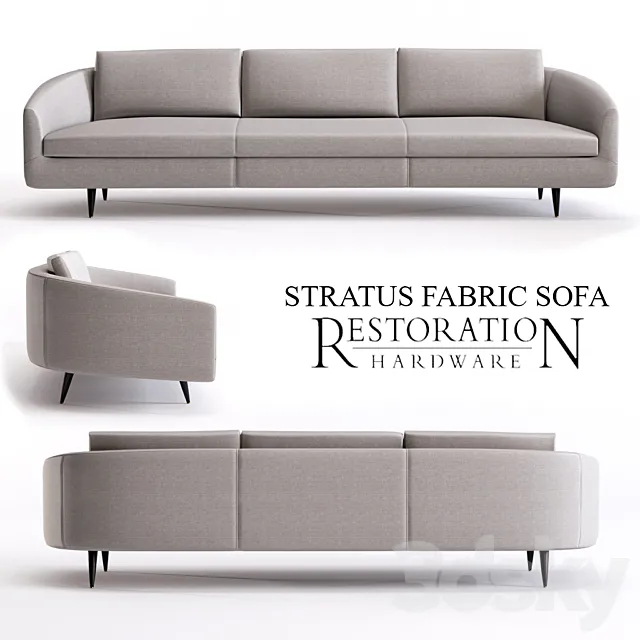 STRATUS FABRIC SOFA 3D Model