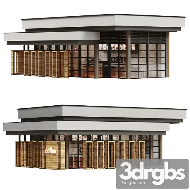 Street Cafe 1 3D Model Free